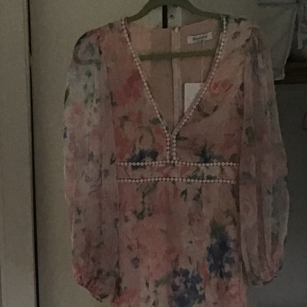 Sweet Pot The Label Floral Midi Dress Size 4